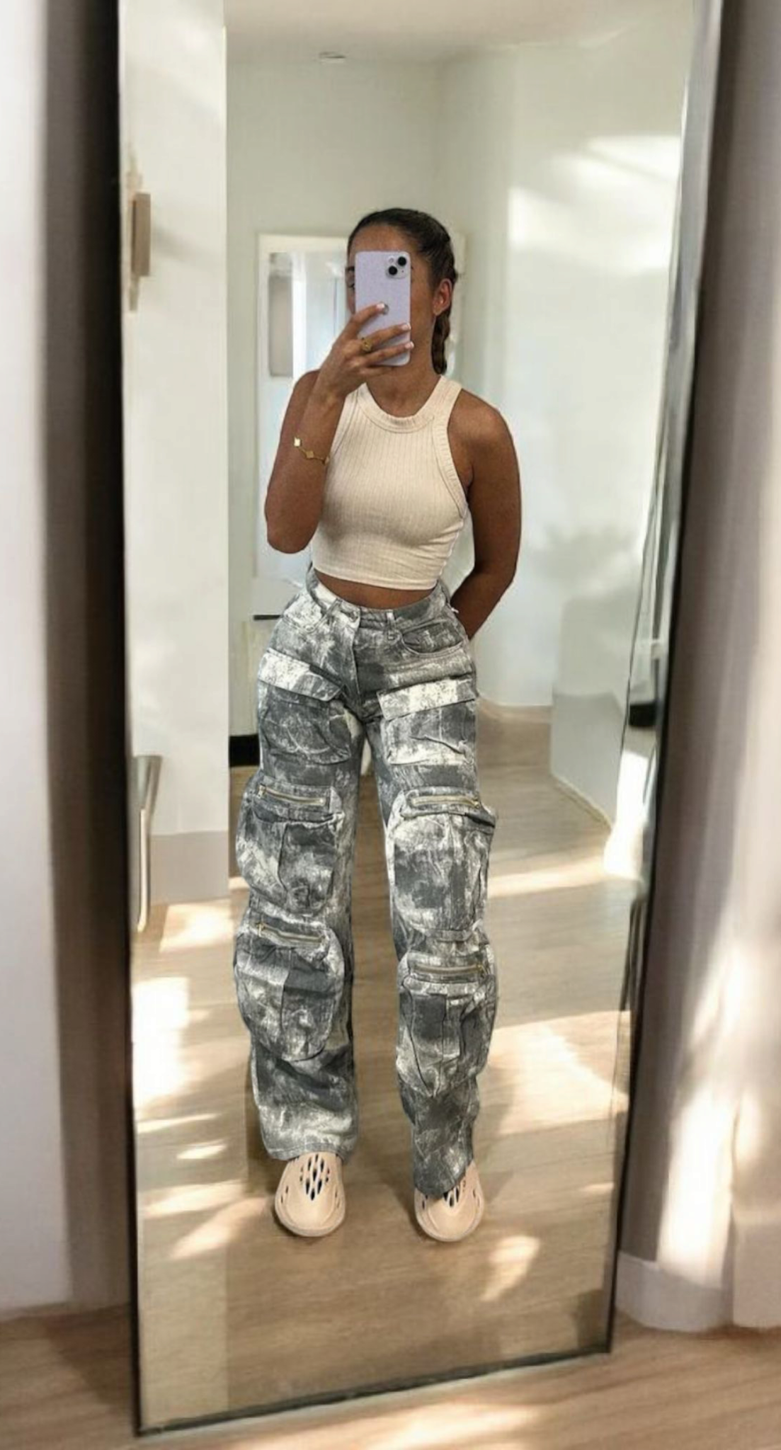 Multi Pocket Oversized Cargo Jeans