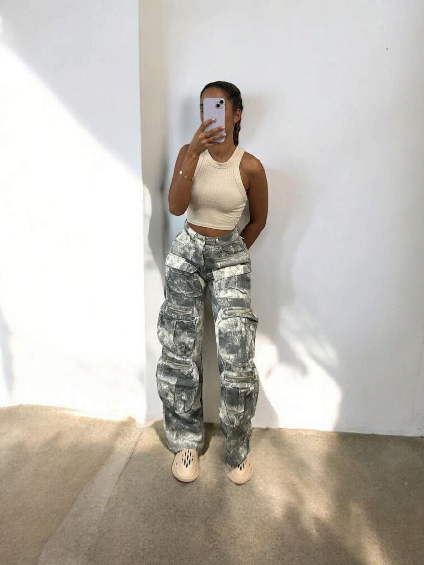 Multi Pocket Oversized Cargo Jeans