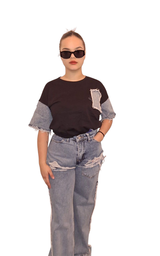 Denim on Denim Shirt